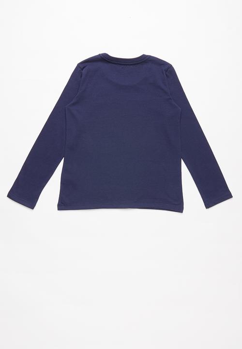 GUESS - Long sleeve guess tee - blue