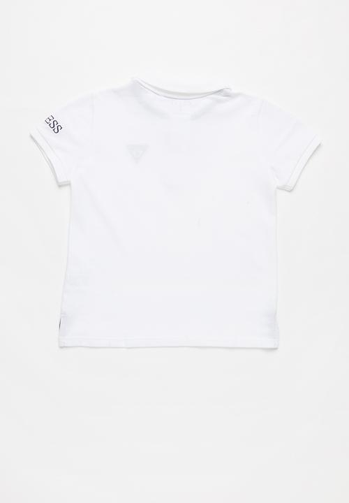 GUESS - Teens short sleeve guess core polo - white