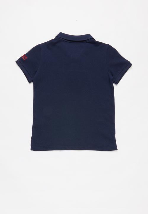 GUESS - Teens short sleeve guess core polo - navy 