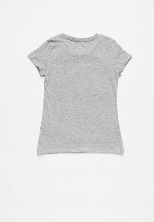 GUESS - Short sleeve faded heart guess tee - grey