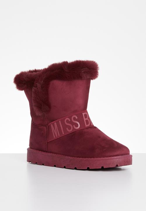 Miss Black - Rae boot - burgundy