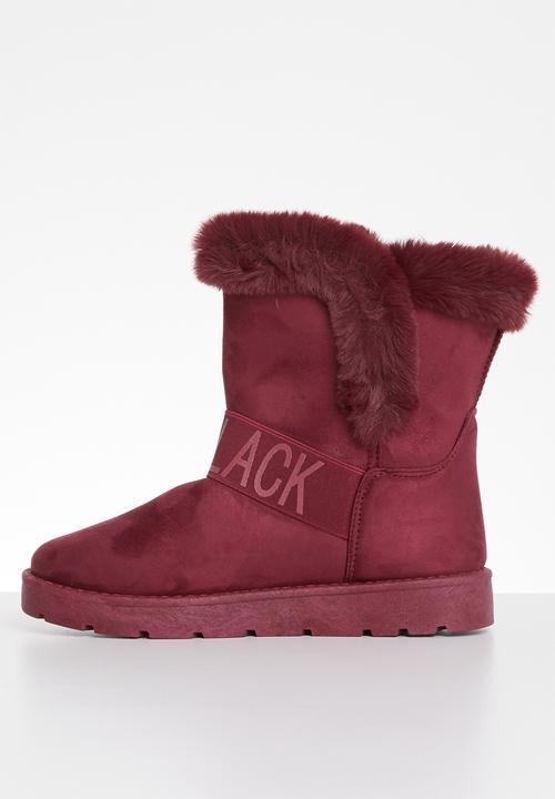 Miss Black - Rae boot - burgundy