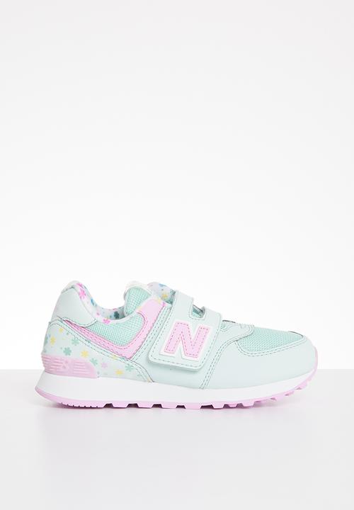 new balance green and pink