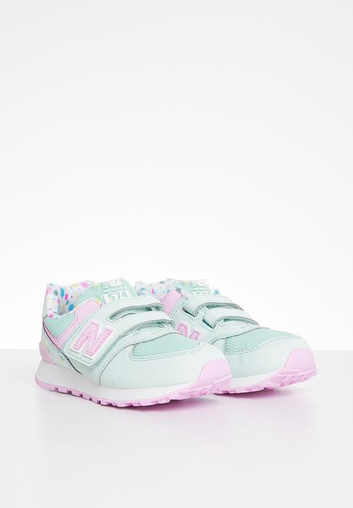 New Balance  - 574 infants sneaker  - green & pink