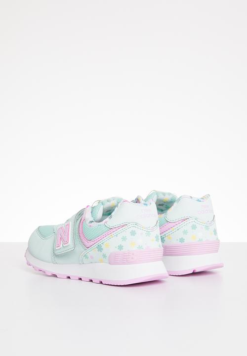 New Balance  - 574 infants sneaker  - green & pink