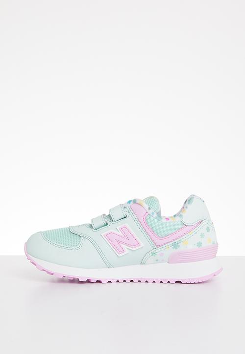 New Balance  - 574 infants sneaker  - green & pink