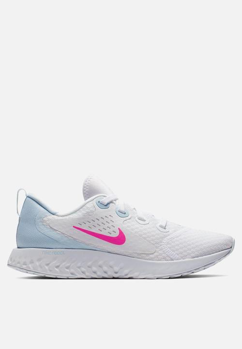 Nike - Nike legend react - white & hyper pink half blue - black 
