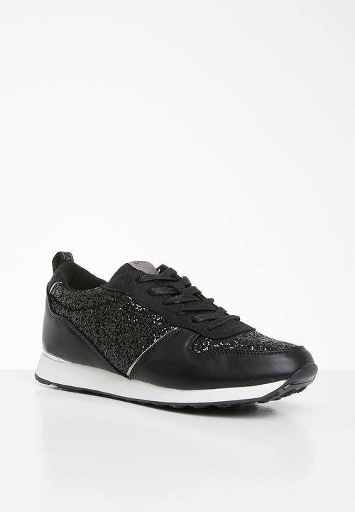 ONLY - Sillie glitter sneaker - black