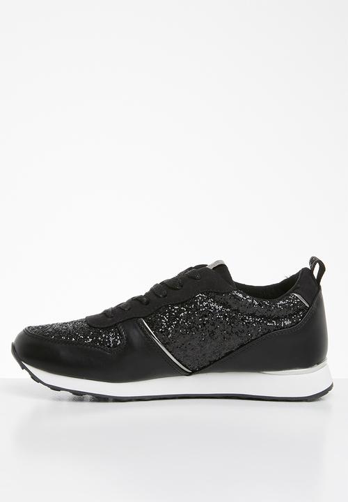 ONLY - Sillie glitter sneaker - black