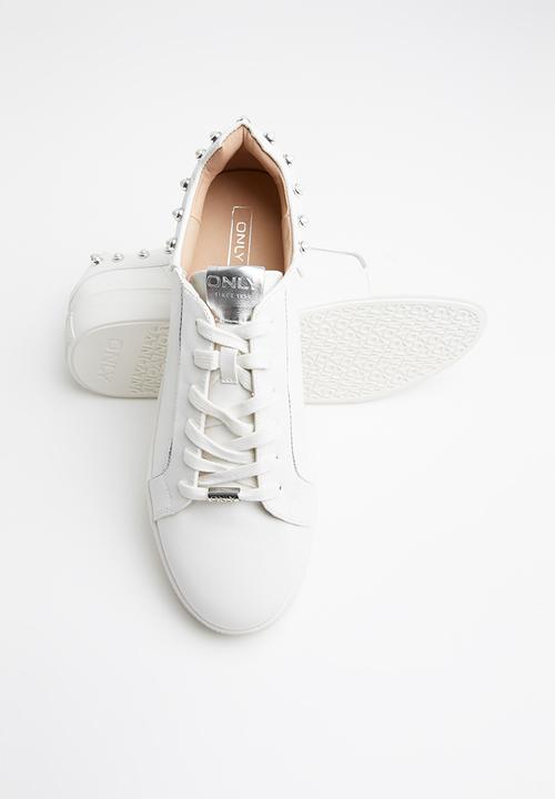 ONLY - Sage pearl sneaker - white