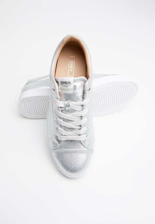 ONLY - Silja glitter sneaker - silver