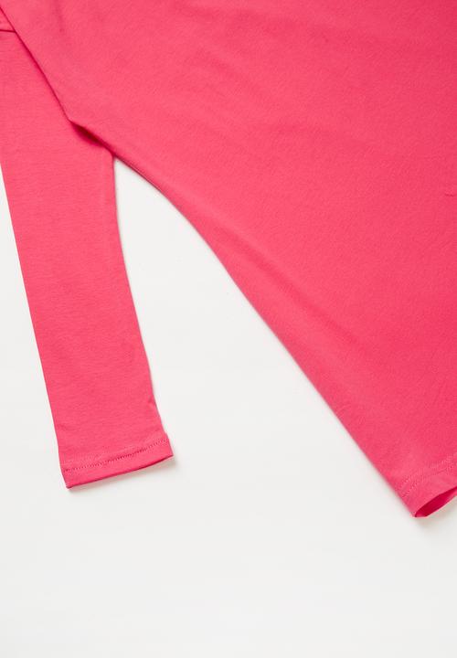 Rebel Republic - Long sleeve dress - pink & navy