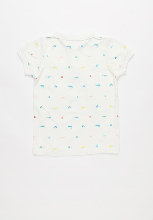 Pop Candy - Printed golfer - white