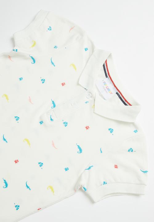 Pop Candy - Printed golfer - white