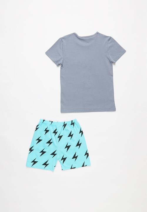 Pop Candy - yeah yeah pj set - grey