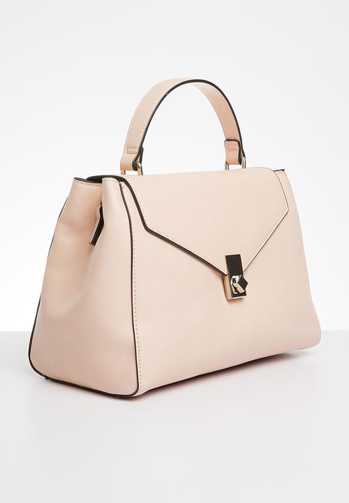 MANGO - Flap tote bag - pink