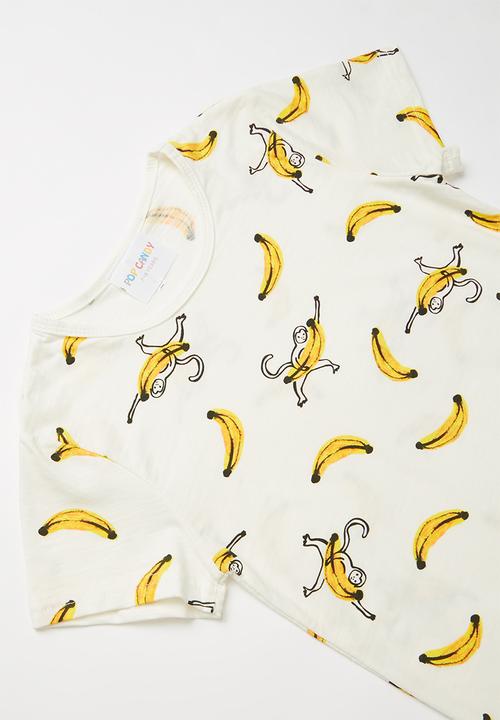 Pop Candy - Banana print pj set - multi