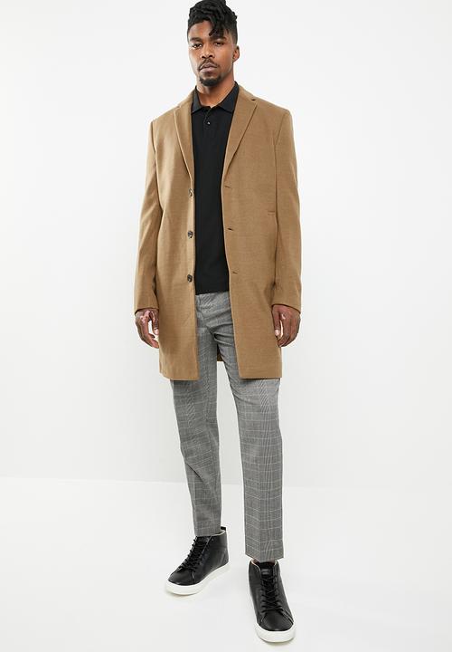 New Look - Smart overcoat - camel