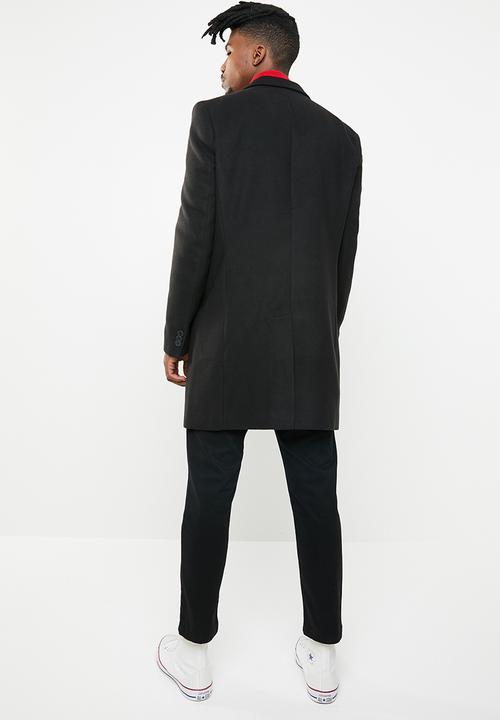 New Look - Smart overcoat - black