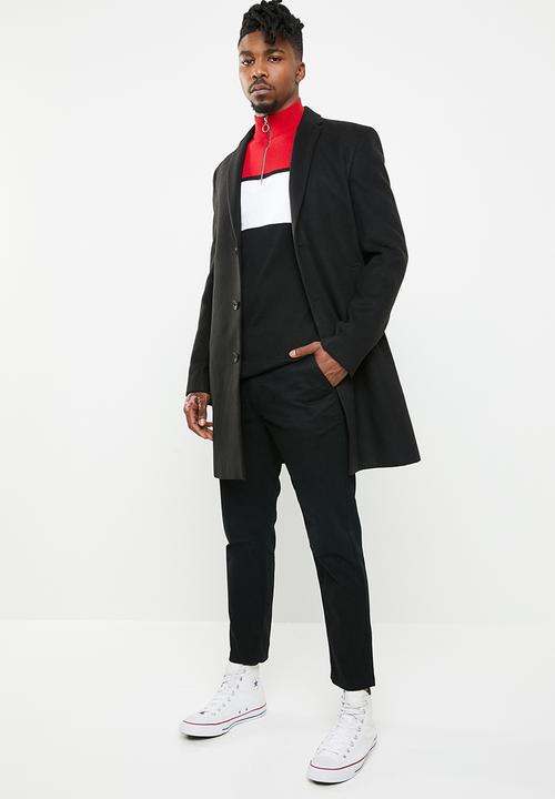 New Look - Smart overcoat - black