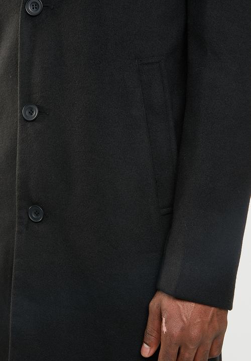 New Look - Smart overcoat - black