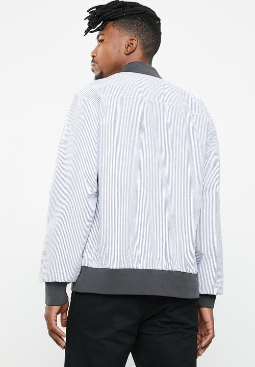 Only & Sons - Edward bomber jacket - black & white