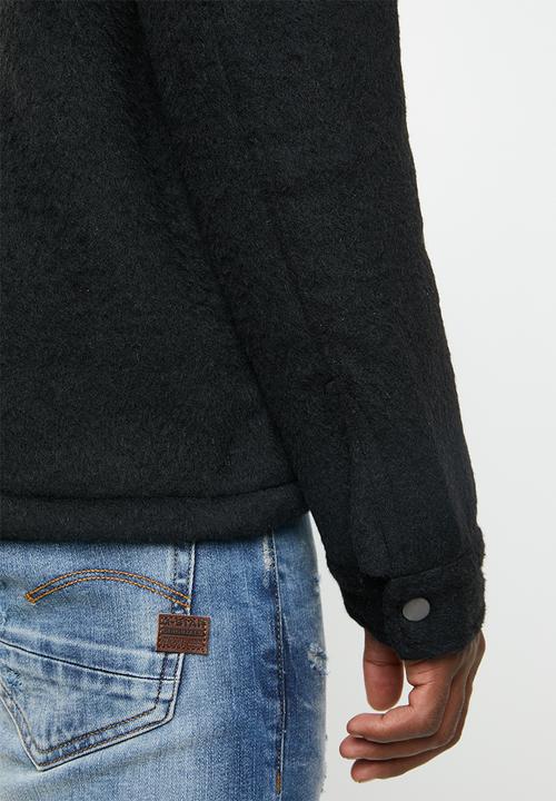 Cotton On - Sherpa trucker jacket - black