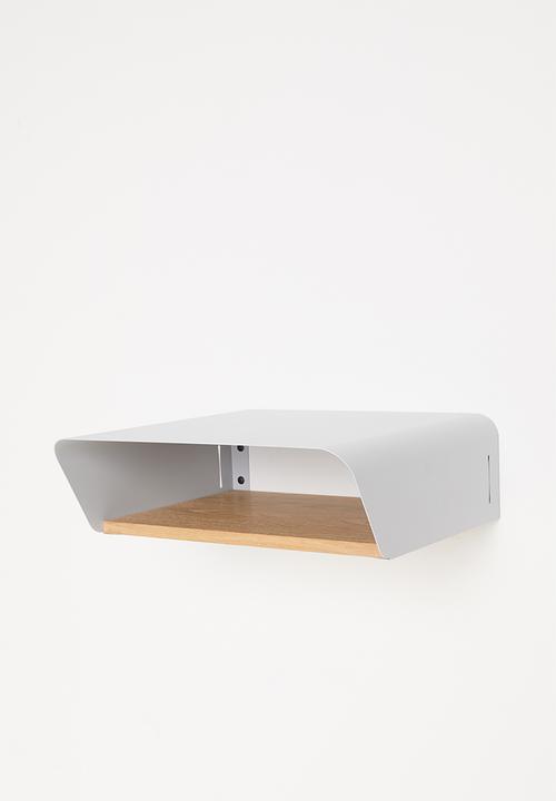 Emerging Creatives - Stockholm floating bedside table - light grey