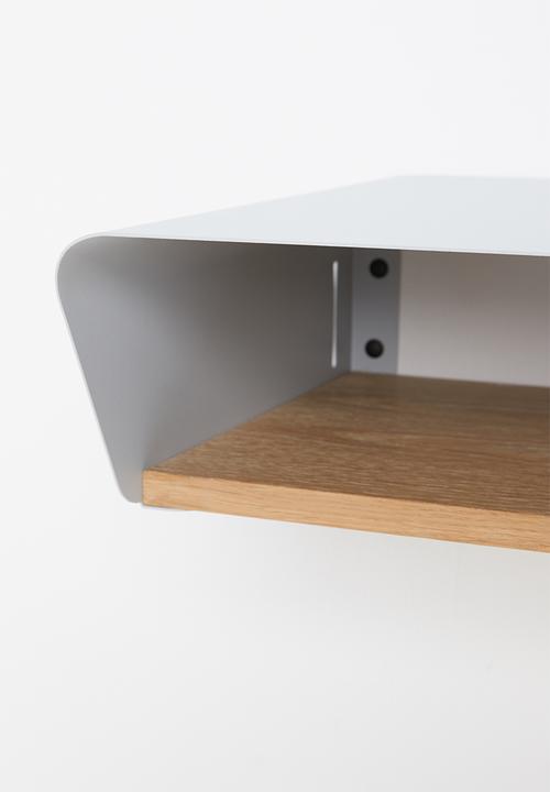Emerging Creatives - Stockholm floating bedside table - light grey