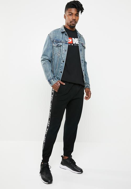 Diesel  - T-just-long sleeve-division top - black