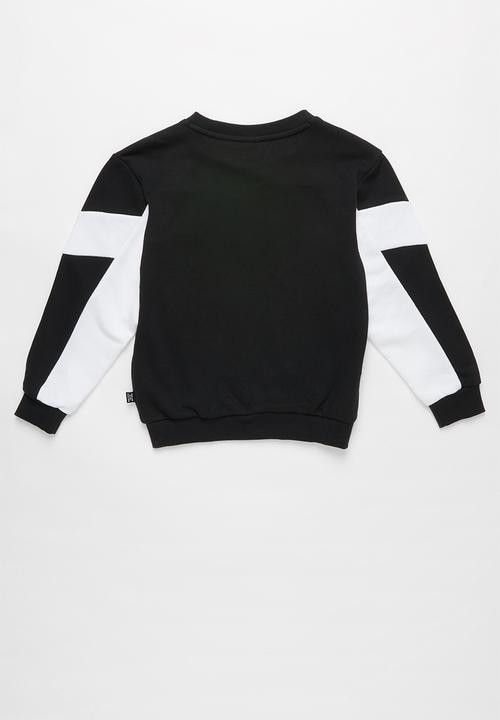 PUMA - Kids rebel crew sweat b - black