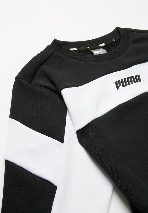 PUMA - Kids rebel crew sweat b - black