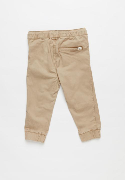 Cotton On - Logan cuffed pant - beige