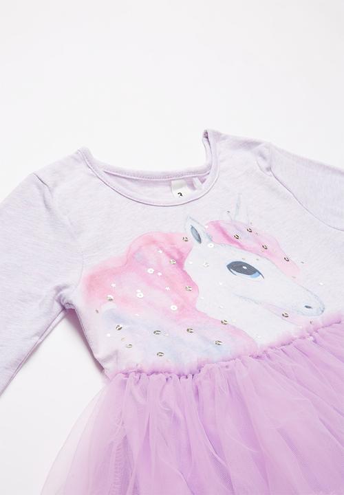 Cotton On - Iris long sleeve tulle - purple