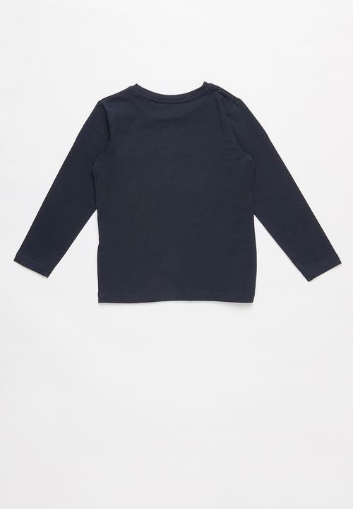 Name It - Baskate you win print top - navy