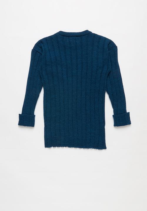 Rebel Republic - Teens ribbed knit - blue