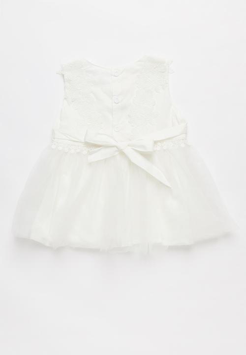 Pop Candy - Combo dress - white
