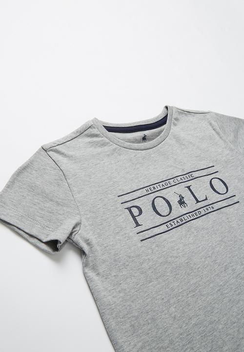 POLO - Daniel printed short sleeve tee - grey
