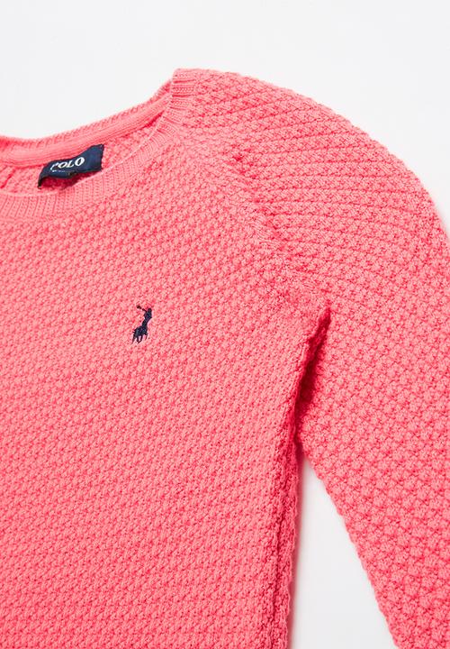 POLO - Girls tiana ls textured pullover - pink