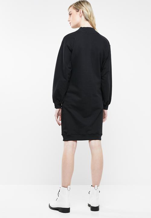 Superbalist - Midi sweat dress - black