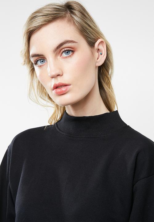 Superbalist - Midi sweat dress - black