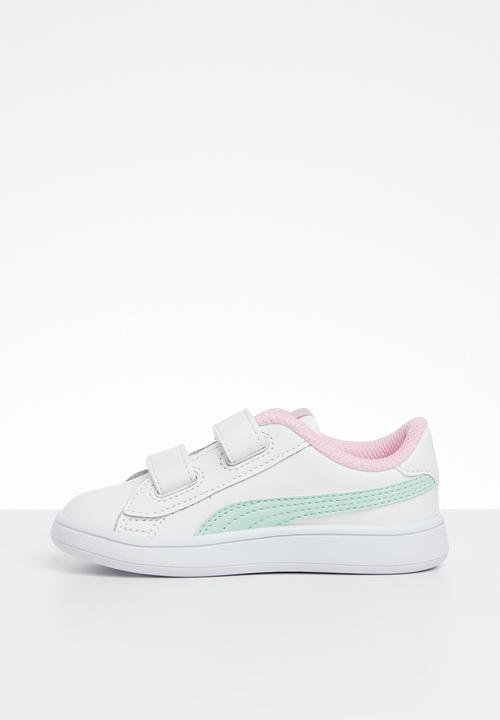 PUMA - Puma smash v2 l v inf - white fair aqua & pale pink 