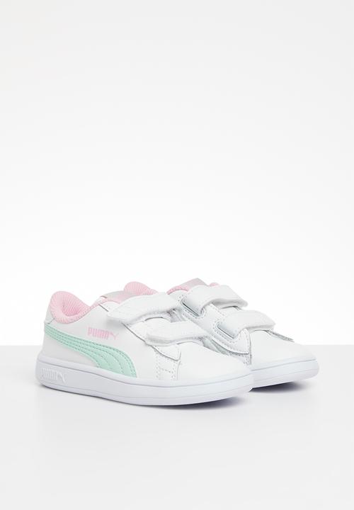 PUMA - Puma smash v2 l v inf - white fair aqua & pale pink 