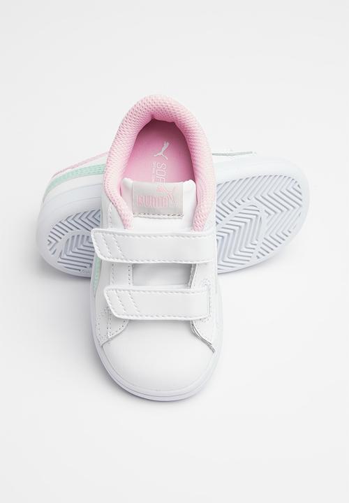 PUMA - Puma smash v2 l v inf - white fair aqua & pale pink 