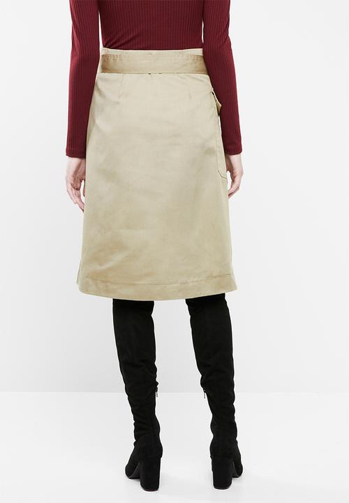 Superbalist - Utility midi skirt - beige 