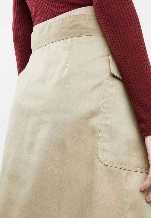 Superbalist - Utility midi skirt - beige 
