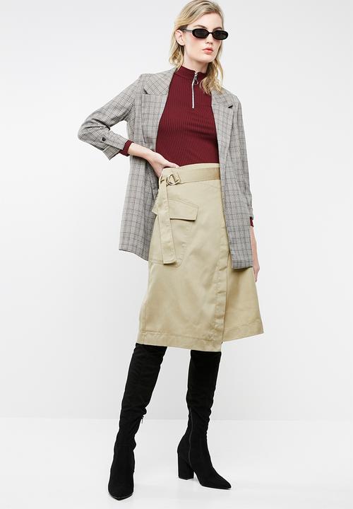Superbalist - Utility midi skirt - beige 