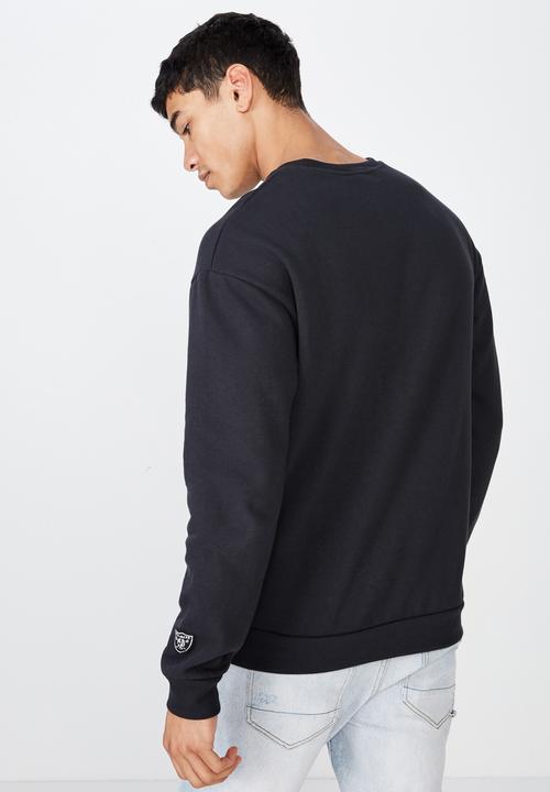 Cotton On - Collab drop shoulder pullover - black