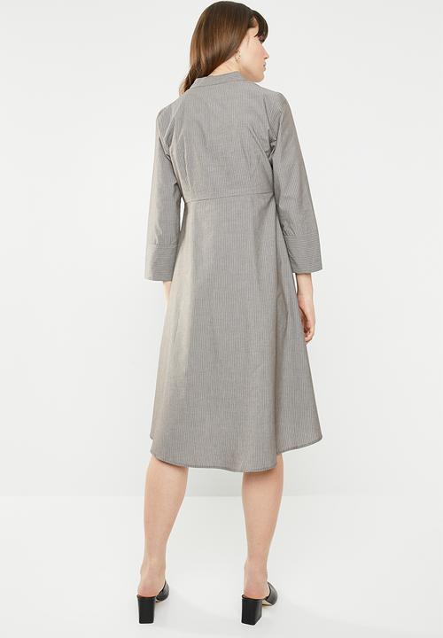 AMANDA LAIRD CHERRY - Babalwa shirtdress - grey