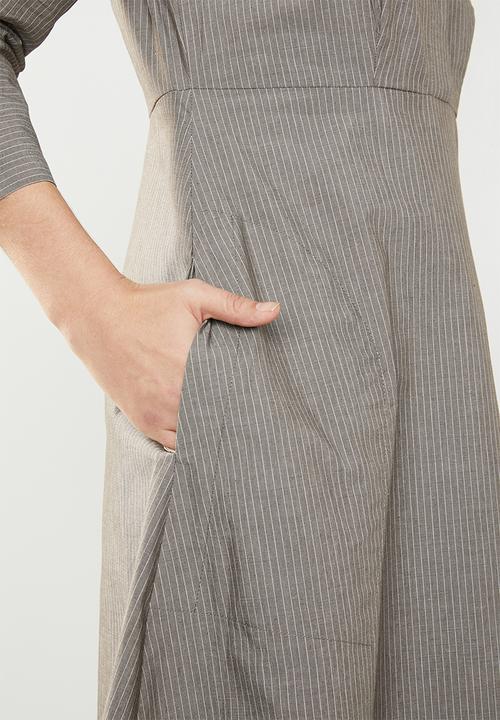 AMANDA LAIRD CHERRY - Babalwa shirtdress - grey
